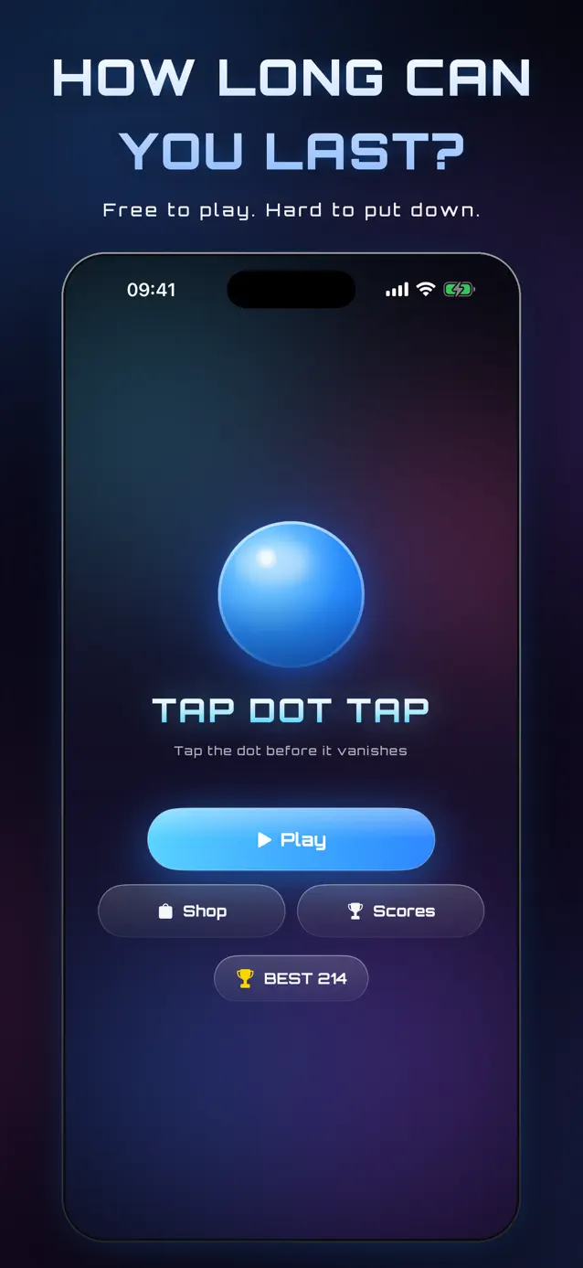 Chasing a personal best in Tap Dot Tap